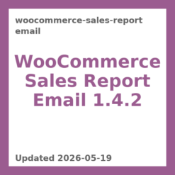 WooCommerce Sales Report Email 1.4.2