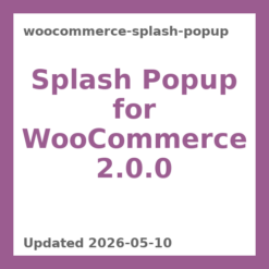 WooCommerce Splash Popup 2.0.0
