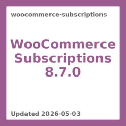 WooCommerce Subscriptions 8.7.0