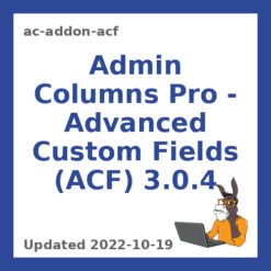 Admin Columns Pro - Advanced Custom Fields (ACF) 3.0.4