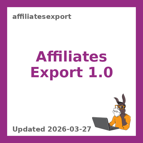 Affiliates Export 1.0