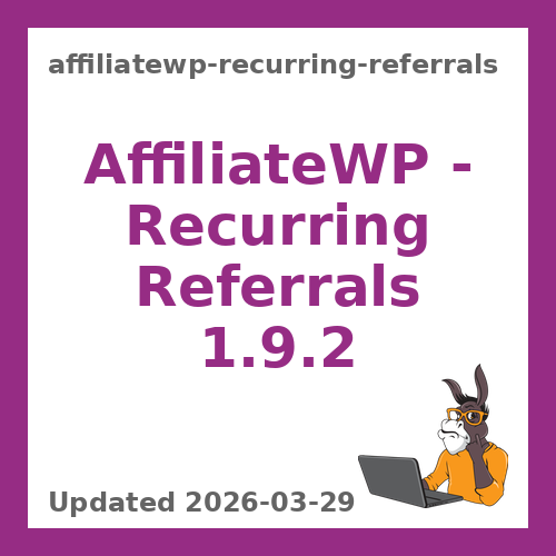 AffiliateWP – Recurring Referrals 1.9.2