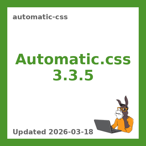 Automatic CSS 3.3.5
