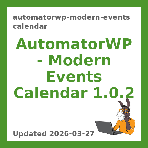 AutomatorWP – Modern Events Calendar 1.0.2