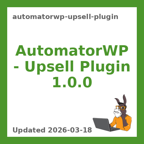 AutomatorWP – Upsell Plugin 1.0.0