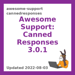 Awesome Support: Canned Responses 3.0.1