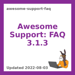 Awesome Support: FAQ 3.1.3