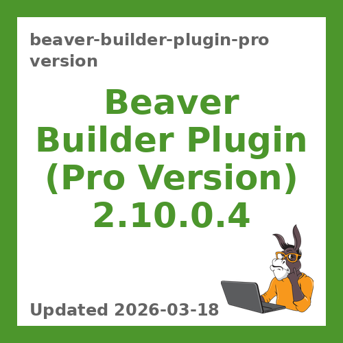 Beaver Builder Plugin (Pro Version) 2.10.0.4