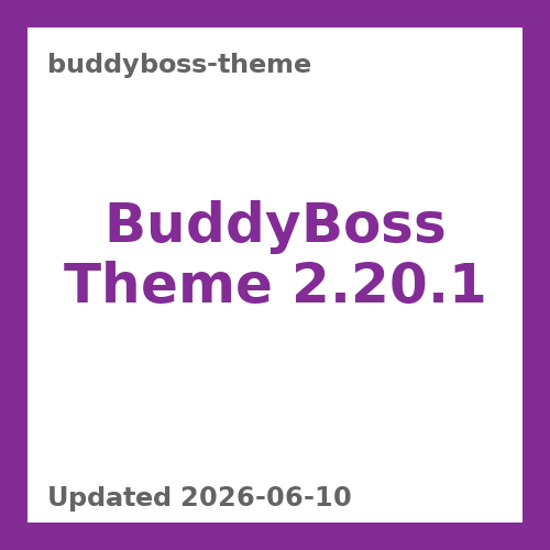 BuddyBoss Theme 2.20.1