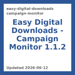 Easy Digital Downloads – Campaign Monitor 1.1.2