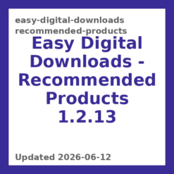 Easy Digital Downloads – Recommended Products 1.2.13