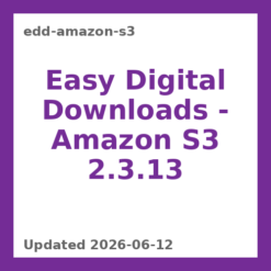 Digital Downloads Amazon S3 Plugin 2.3.13