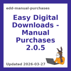 Digital Downloads Manual Purchases Plugin 2.0.5