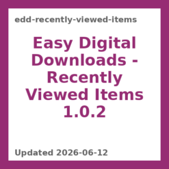 Digital Downloads Recently Viewed Items 1.0.2
