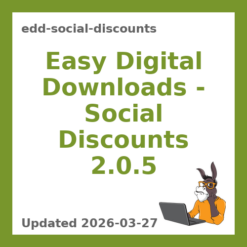 Digital Downloads Social Discounts Plugin 2.0.5