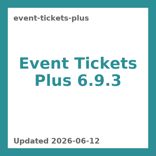 Event Tickets Plus 6.9.3