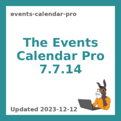 The Events Calendar Pro 7.7.14