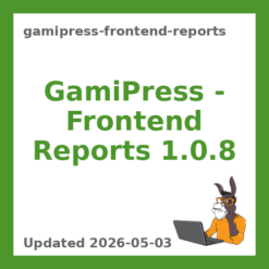 GamiPress - Frontend Reports 1.0.8