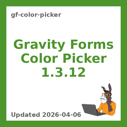 Gravity Forms Color Picker 1.3.12