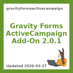 Gravity Forms ActiveCampaign Add-On 2.0.1