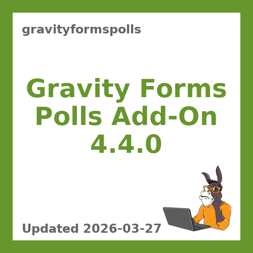 Gravity Forms Polls Add-On 4.4.0