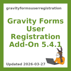 Gravity Forms User Registration Add-On 5.4.1