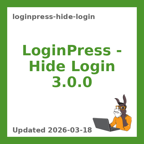 LoginPress – Hide Login 3.0.0