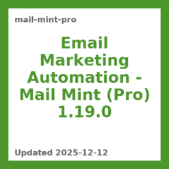 Email Marketing Automation – Mail Mint (Pro) 1.19.0