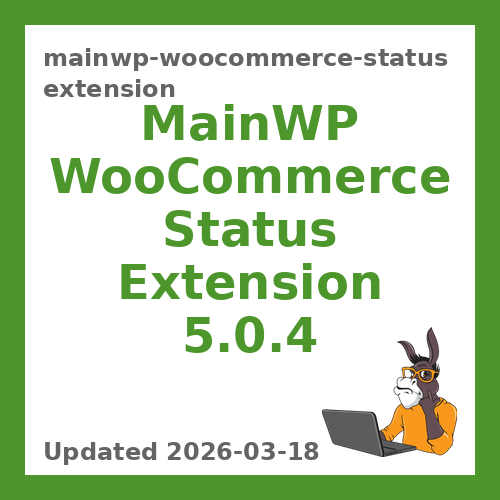 MainWP WooCommerce Status Extension 5.0.4