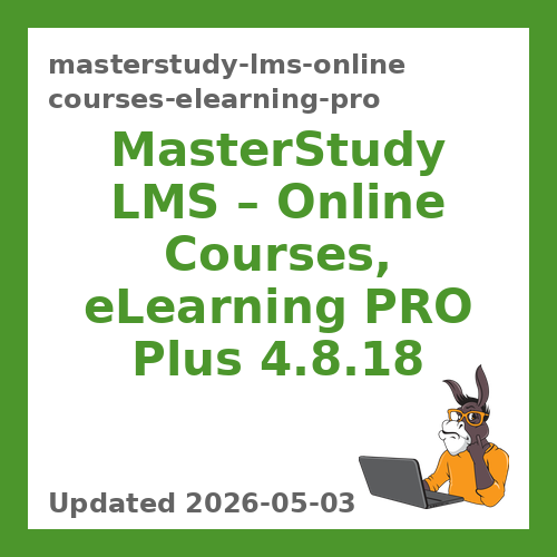 MasterStudy LMS – Online Courses, eLearning PRO 4.8.18