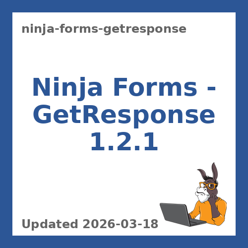 Ninja Forms – GetResponse 1.2.1