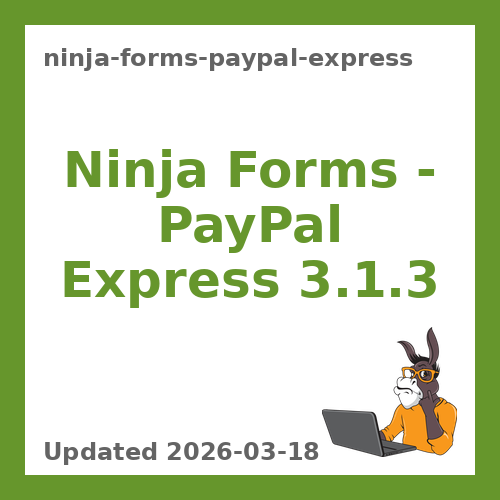 Ninja Forms – PayPal Express 3.1.3