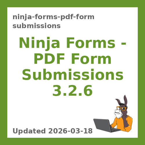 Ninja Forms – PDF Form Submissions 3.2.6