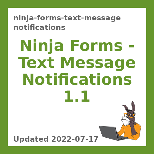 Ninja Forms – Text Message Notifications 1.1
