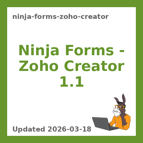 Ninja Forms – Zoho Creator 1.1