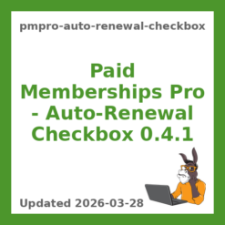 Paid Memberships Pro – Auto-Renewal Checkbox 0.4.1