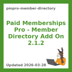 Paid Memberships Pro – Member Directory Add On 2.1.2