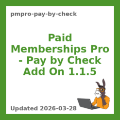 Paid Memberships Pro – Pay by Check Add On 1.1.5
