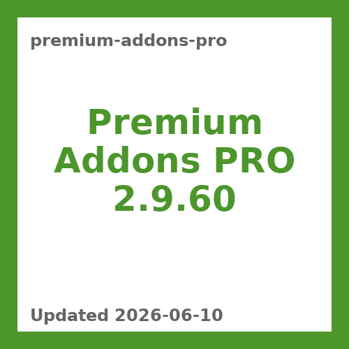 Premium Addons PRO 2.9.60