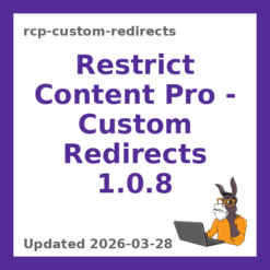 Restrict Content Pro – Custom Redirects 1.0.8