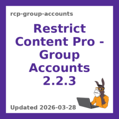Restrict Content Pro – Group Accounts 2.2.3