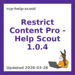 Restrict Content Pro – Help Scout 1.0.4