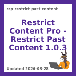 Restrict Content Pro – Restrict Past Content 1.0.3
