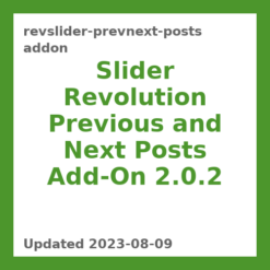 Slider Revolution Previous and Next Posts Add-On 2.0.2