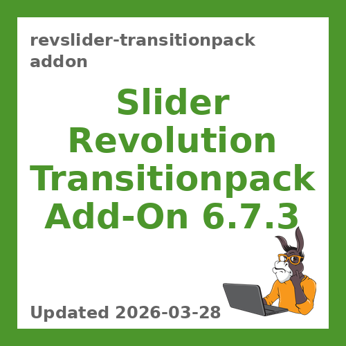 Slider Revolution Transitionpack Add-On 6.7.3