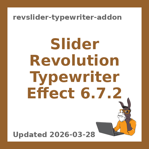 Slider Revolution Typewriter Effect 6.7.2