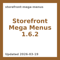 Storefront Mega Menus 1.6.2