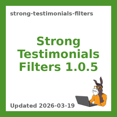 Strong Testimonials Filters 1.0.5