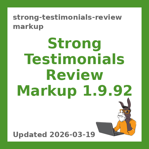 Strong Testimonials Review Markup 1.9.92