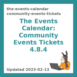 The Events Calendar: Community Events Tickets 4.8.4